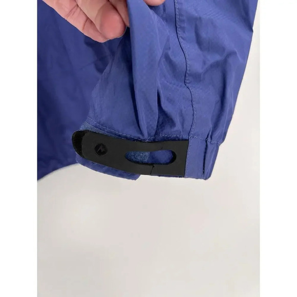 Marmot Rain Jacket Womens XL Purple Precip Lightweight Hooded Zipper Pockets - Picture 10 of 16